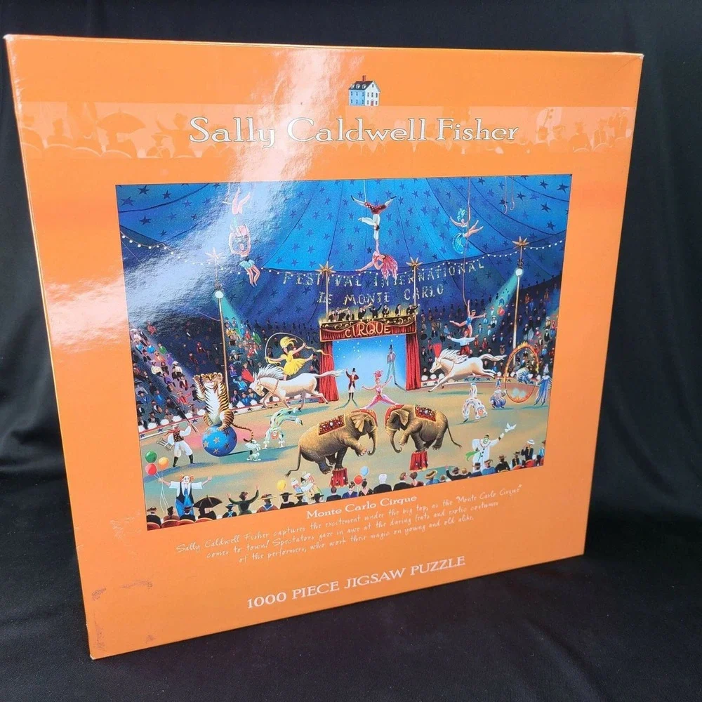 Monte Carlo Cirque Circus Puzzle 1000 Pieces 27 x 20 Ceaco Elephants Sealed New